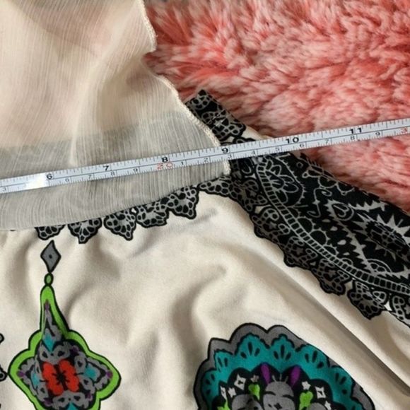 Roommates California Tromp L’oeil Printed Flowy Dress Size Small / Medium - Picture 6 of 9